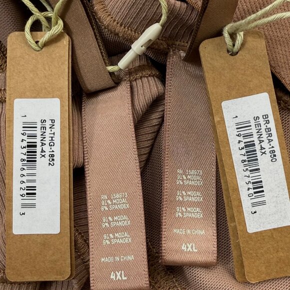 SKIMS Soft Lounge Bralette + Thong Set Team USA Sienna 4X - Picture 10 of 14